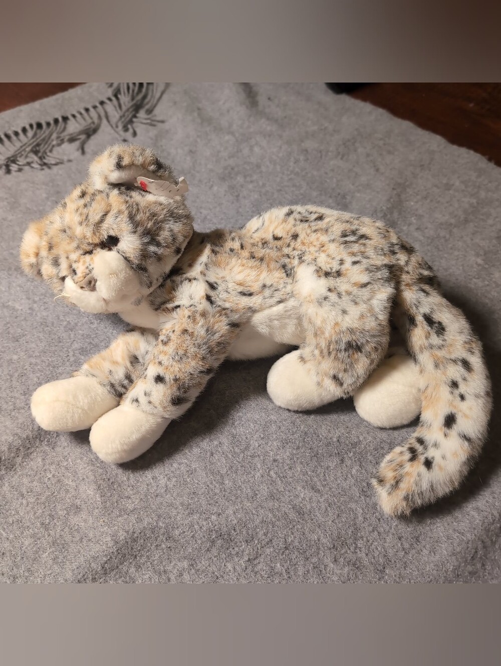 Ty Classic "Glitter" the Snow Leopard / Leopard Plush 2001– 14" Stuffed Animal